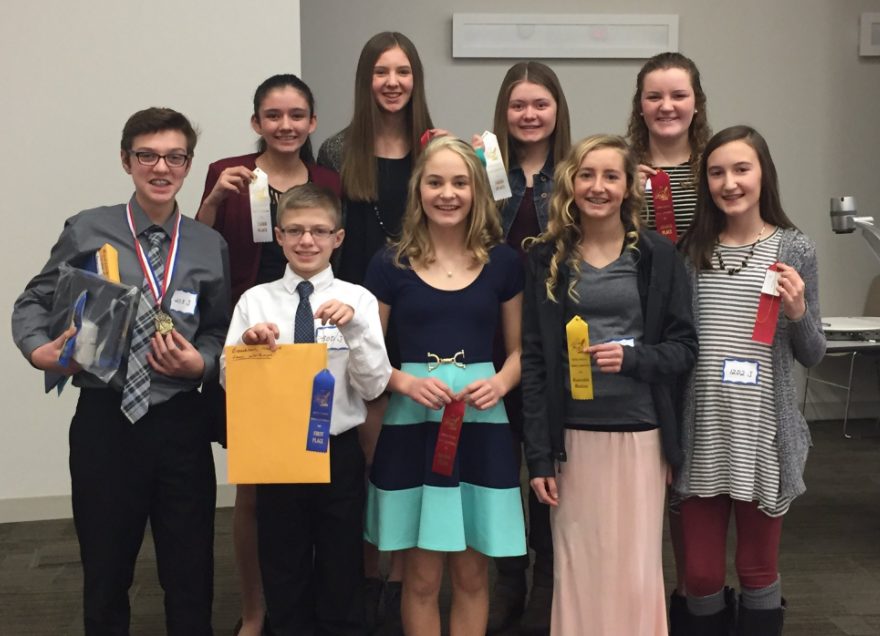 MS Science Fair Students at Curtis