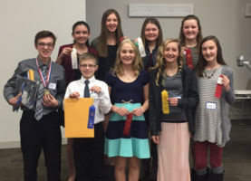 MS Science Fair Students at Curtis